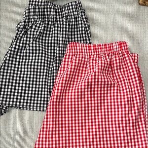 SHEIN Gingham Short Set Casual Resort Wear